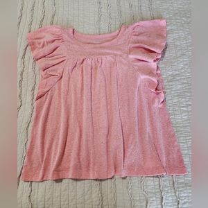 Loft Women's Ruffle Sleeve Blouse, Size M, Pink